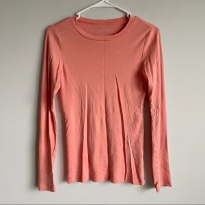 J. Crew Salmon Pink Long Sleeve Top